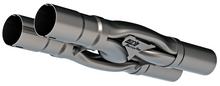 画像をギャラリービューアに読み込む, Borla SwitchFire X-pipe 2.5I.D.  INLETS 2.5in. O.D. OUTLETS Notched