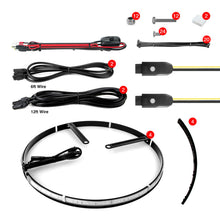 画像をギャラリービューアに読み込む, XK Glow Adjustable Wheel Ring Light Kit XKchrome App controlled w/ Turn Signal Function 4pc 15-18In
