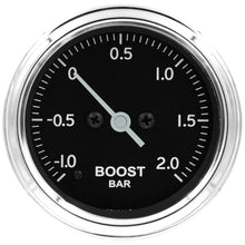 画像をギャラリービューアに読み込む, Autometer Stack 52mm -1 to +2 Bar (Incl T-Fitting) Pro Stepper Motor Boost Pressure Gauge - Classic