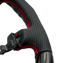 画像をギャラリービューアに読み込む, NRG 12-23 Toyota Tacoma OEM Plus Carbon Fiber Steering Wheel w/ Red Stitch &amp; Red Center Mark