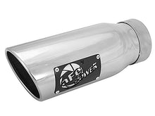 画像をギャラリービューアに読み込む, aFe MACH Force-Xp Universal Exhaust Tip 3-1/2Inlet x 4-1/2IN Outlet x 12IN L Polished Left Side Exit
