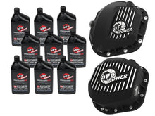 画像をギャラリービューアに読み込む, aFe Power Front/Rear Diff Cover Kit w/ Oil 17-22 Ford Diesel V8 (Dana Super 60 &amp; Sterling 10.5-12)