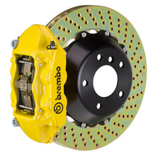 画像をギャラリービューアに読み込む, Brembo 06-08 RS4 Rear GT BBK 4 Piston Cast 380x28 2pc Rotor Drilled- Yellow