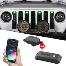 画像をギャラリービューアに読み込む, XK Glow XKmax Pre-Runner Style RGBW LED Grill Pods - 4pc