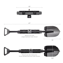 画像をギャラリービューアに読み込む, Go Rhino Xventure Gear Sharktooth Stackable Shovel - Textured Black