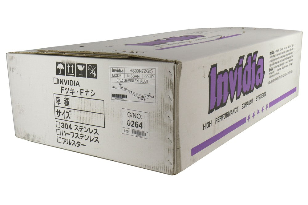 Invidia 09+ 370Z Gemini Rolled Stainless Steel Tip Cat-back Exhaust