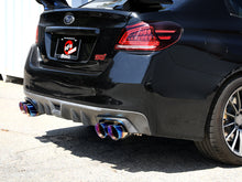 画像をギャラリービューアに読み込む, aFe Subaru WRX/STi 15-21 H4-2.0/2.5L Takeda 3in to 2-1/2in Stnlss Cat-Back Exhaust w/ Blue Flame Tip