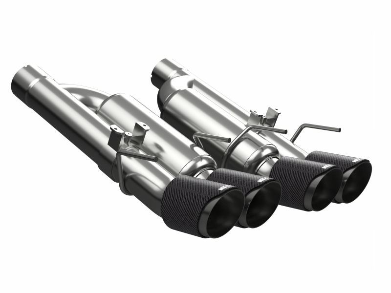 Kooks 09-13 Chevrolet Corvette Z06/ZR1 3in. Valved Axle-Back Exhaust w/ CF Tips
