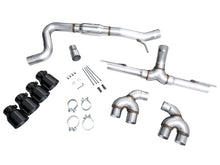 画像をギャラリービューアに読み込む, AWE Tuning MK8 Volkswagen Golf R 3in Track Edition Quad Exhaust - Diamond Black Tips