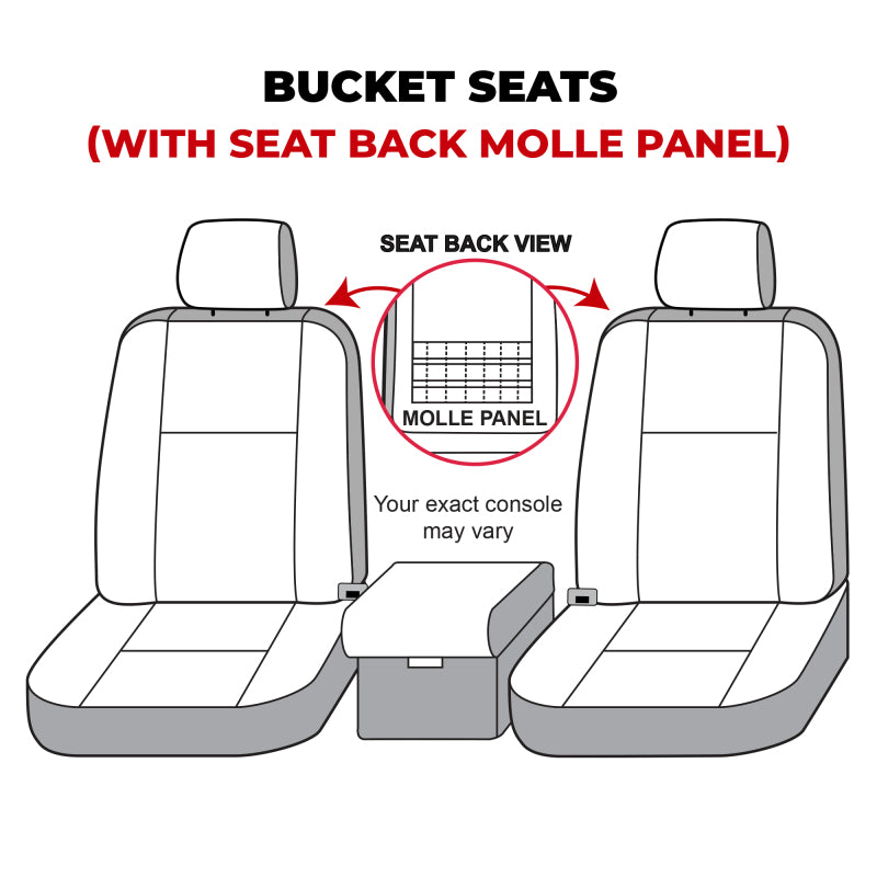 Covercraft 21-24 Ford Bronco Waterproof Polyester SeatSaver Custom Front Row Seat Covers - Grey