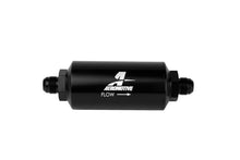 画像をギャラリービューアに読み込む, Aeromotive In-Line Filter - AN-08 size Male - 10 Micron Microglass Element - Bright-Dip Black