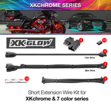 画像をギャラリービューアに読み込む, XK Glow Extension Wire Kit for XKchrome &amp; 7 Color Series for Motorcycle