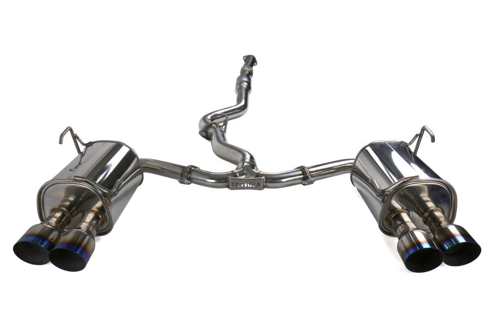 Invidia 15+ Subaru STI 4Dr Q300 Single Layer Titanium Burnt Quad Tip Cat-Back Exhaust