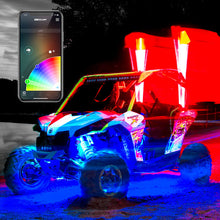 画像をギャラリービューアに読み込む, XK Glow XKchrome Advanced App Control LED Whip Light Kit for 4x4 Offroad UTV ATV 2x whip 32in