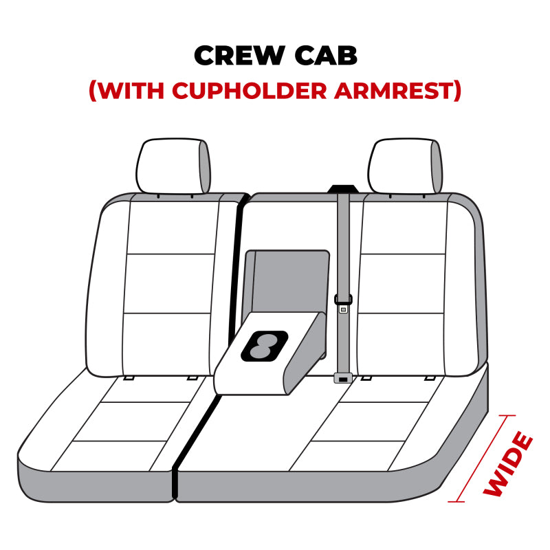 Covercraft 07-13 GMC Sierra Carhartt SeatSaver Custom Second Row Seat Covers - Gravel