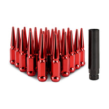画像をギャラリービューアに読み込む, Mishimoto Mishimoto Steel Spiked Lug Nuts M12 x 1.5 24pc Set Red