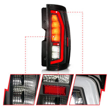 画像をギャラリービューアに読み込む, Anzo 07-14 Chevrolet Suburban / 07-14 GMC Yukon Black Full LED Tail Light Plank Style w/ Clear Lens