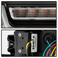 画像をギャラリービューアに読み込む, Spyder 20-23 Chevy Silverado 2500/3500 Proj Headlights - LED DRL - Black PRO-YD-CSHD20SI-SEQ-BK