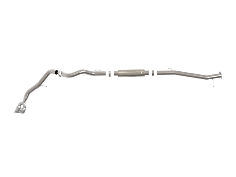 aFe Vulcan Series 3in Stainless Rear-Side Exit Exhaust Sys Polished Ford Ranger Raptor 22-26 L4-2.0L
