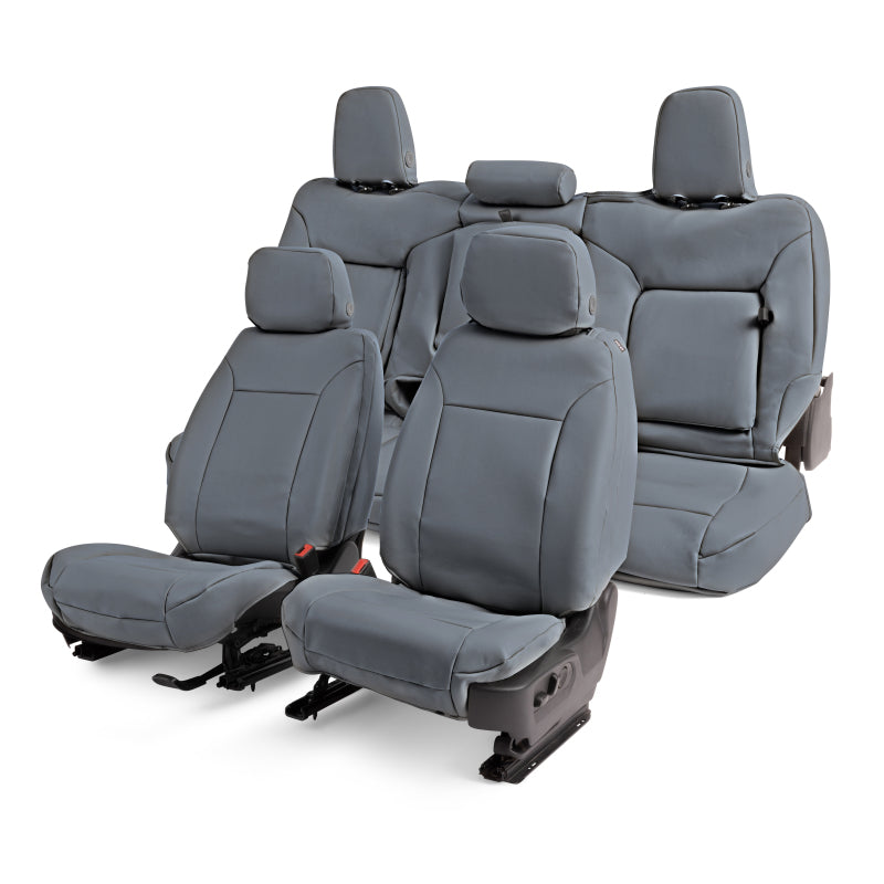 Covercraft 24-25 Ford F250-F550 Leatherette PrecisionFit Custom Front Row Seat Covers - Medium Grey