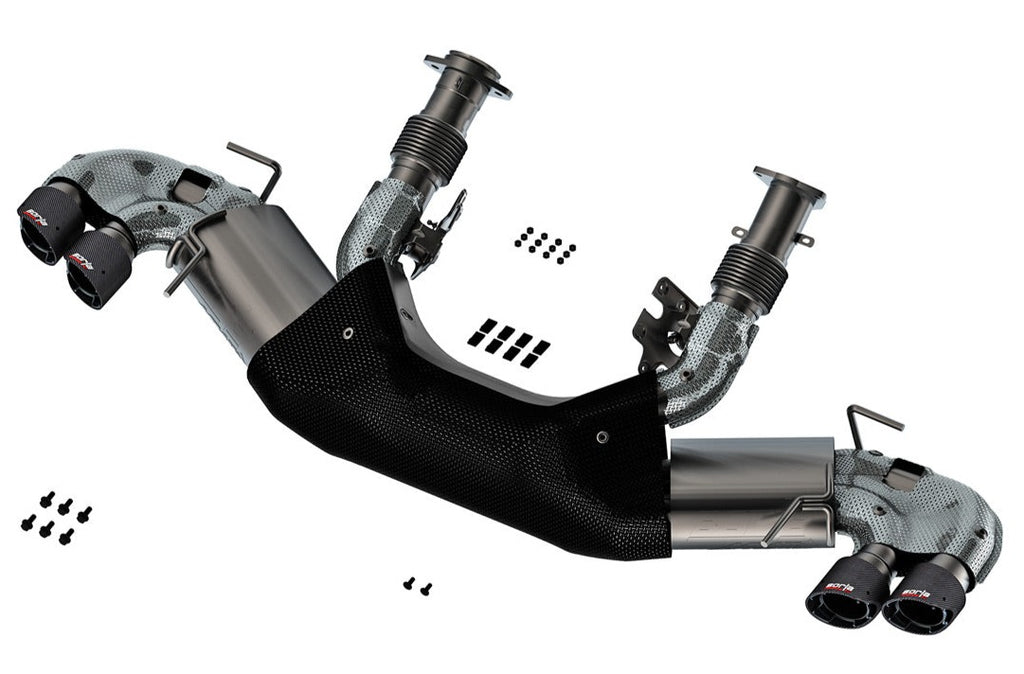 Borla 20-23 Chevy Corvette 6.2L V8 AT w/o NPP 3in ATAK Catback Exhaust - Carbon Fiber Tips