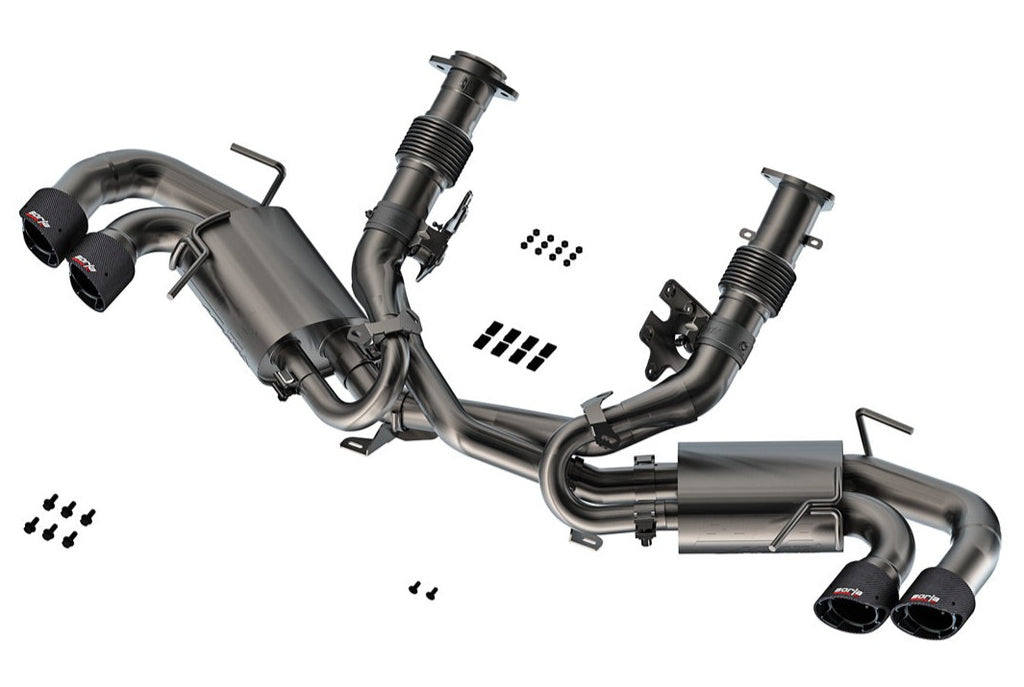 Borla 20-23 Chevy Corvette 6.2L V8 AT w/o NPP 3in ATAK Catback Exhaust - Carbon Fiber Tips