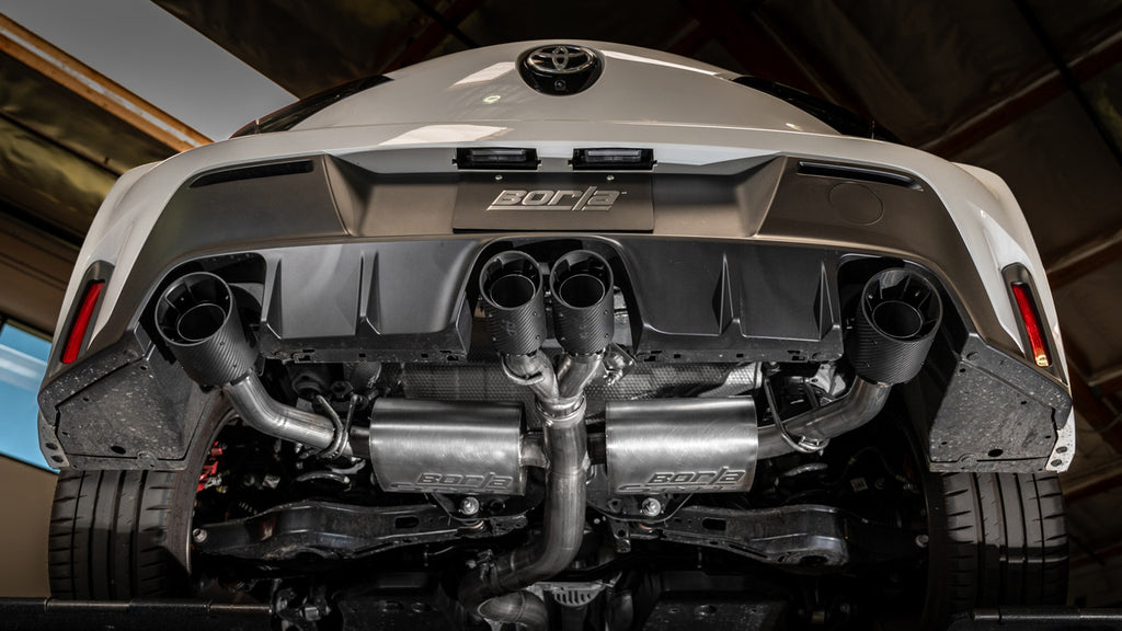 Borla 23-24 Toyota GR Corolla ATAK Cat Back System - Carbon Fiber & Black Anodized