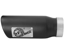画像をギャラリービューアに読み込む, aFe MACH Force-Xp Universal Exhaust Tip 3-1/2ININ x 4-1/2IN Outlet x 12IN Black Left Side Exit
