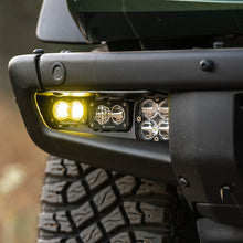 画像をギャラリービューアに読み込む, Baja Designs 21-22 Ford Bronco w/Steel Bumper S2 SAE Pro Fog Pocket Light Kit w/Upfitter - Amber
