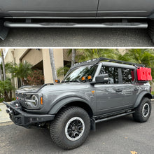 画像をギャラリービューアに読み込む, Go Rhino 21-26 Ford Bronco (4dr) 4000 Series Side Steps - Cab Length - Tex. Blk