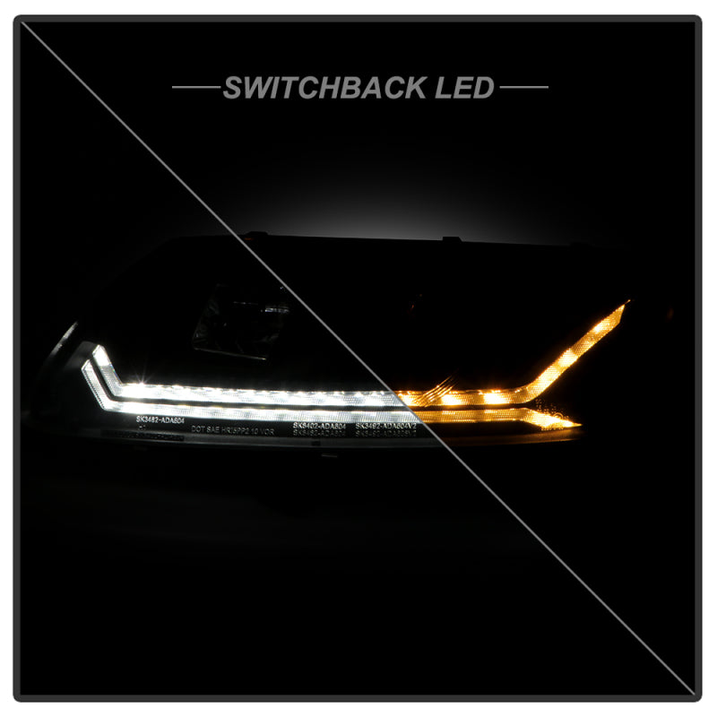 Spyder 05-08 Audi A6 Projector Headlights - (PRO-YD-ADA605V3-SEQ-BK)