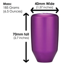 画像をギャラリービューアに読み込む, ESCO-T6 Shift Knob in Satin Purple Anodized Finish