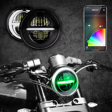 画像をギャラリービューアに読み込む, XK Glow Black Bezel 5.75in XKchrome LED headlight