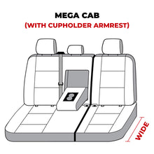 画像をギャラリービューアに読み込む, Covercraft 22-24 Ram Mega 2-Row 60/40 Endura RAM Logo SeatSaver Custom Second Row Seat Covers