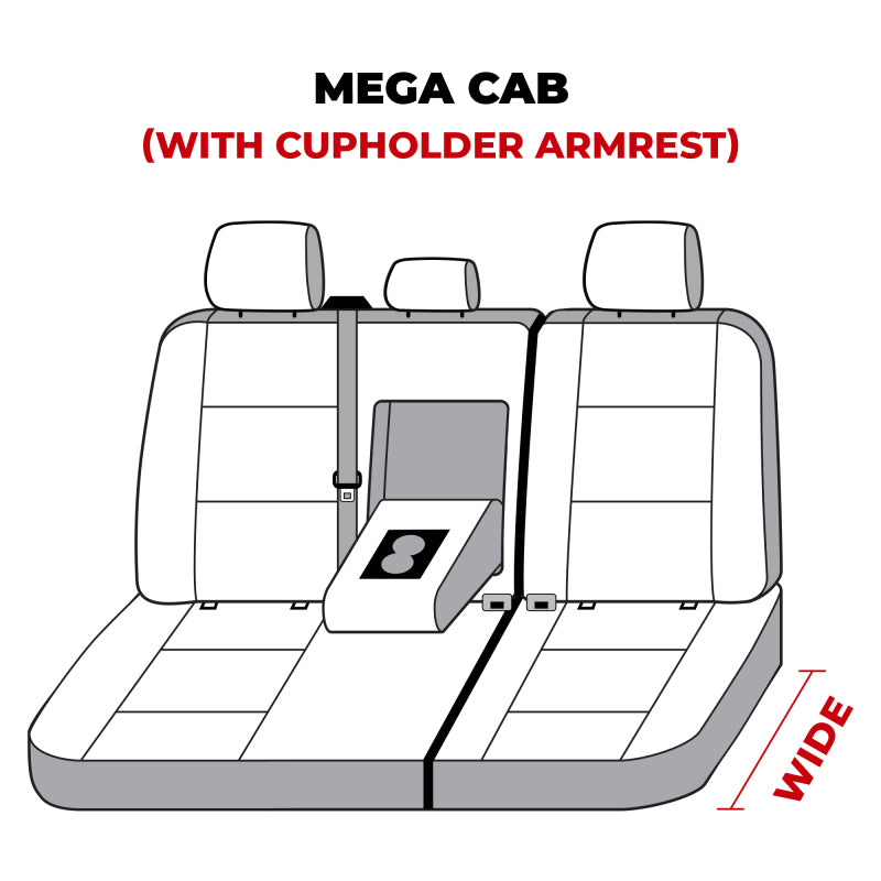 Covercraft 22-24 Dodge RAM Mega Carhartt SeatSaver Custom Second Row Seat Covers - Brown