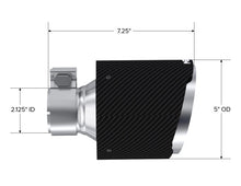 画像をギャラリービューアに読み込む, MBRP CF Tip 2.125in ID, 5in OD Out, 7.25in Length, Pair 17-25 BRZ/GR86