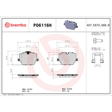 画像をギャラリービューアに読み込む, Brembo OE 20-23 BMW M340i/19-23 Z4/20-24 Toyota GR Supra PRIME Ceramic Brake Pad - Rear