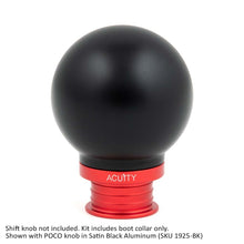 画像をギャラリービューアに読み込む, Satin Red Aluminum Shift Boot Collar for POCO Shift Knobs