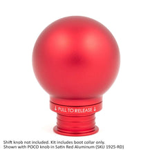 画像をギャラリービューアに読み込む, Satin Red Aluminum Shift Boot Collar for POCO Shift Knobs