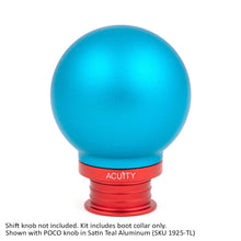 画像をギャラリービューアに読み込む, Satin Red Aluminum Shift Boot Collar for POCO Shift Knobs