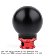 画像をギャラリービューアに読み込む, Satin Red Aluminum Shift Boot Collar for POCO Shift Knobs