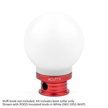 画像をギャラリービューアに読み込む, Satin Red Aluminum Shift Boot Collar for POCO Shift Knobs