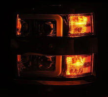 画像をギャラリービューアに読み込む, AlphaRex 15-19 Chevy Silverado 2500/3500 LUXX-Series Proj. Headlights Blk w/Actv SeqSig &amp; SBDRL