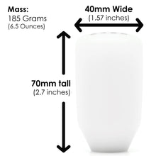 画像をギャラリービューアに読み込む, ESCO-Insulated Shift Knob in White (M10X1.5)