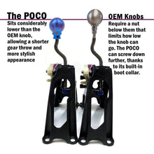 画像をギャラリービューアに読み込む, POCO-Ti Low Profile Shift Knob in Splatter Titanium Finish (M10x1.5)