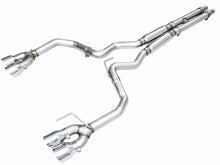 画像をギャラリービューアに読み込む, AWE 2024 Ford Mustang GT Fastback S650 RWD Track Edition Cat-Back Exhaust w/ Quad Chrome Silver Tips