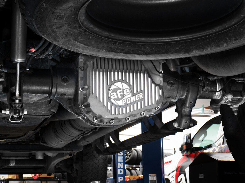 aFe POWER Street Series Rear Diff Cover Raw w/ Machined Fins Ford F-250/350 23-26 (Sterling 11.6)