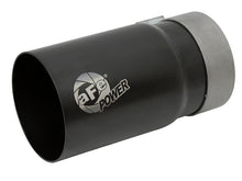 画像をギャラリービューアに読み込む, aFe MACH Force-Xp Universal Exhaust Tip 3-1/2 IN Inlet x 4 IN Outlet x 7 IN L Black Right Side Exit