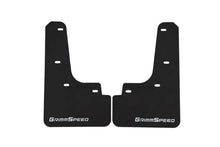 画像をギャラリービューアに読み込む, Grimmspeed 22-25 Subaru WRX Mudflaps - Black w/ White Lettering