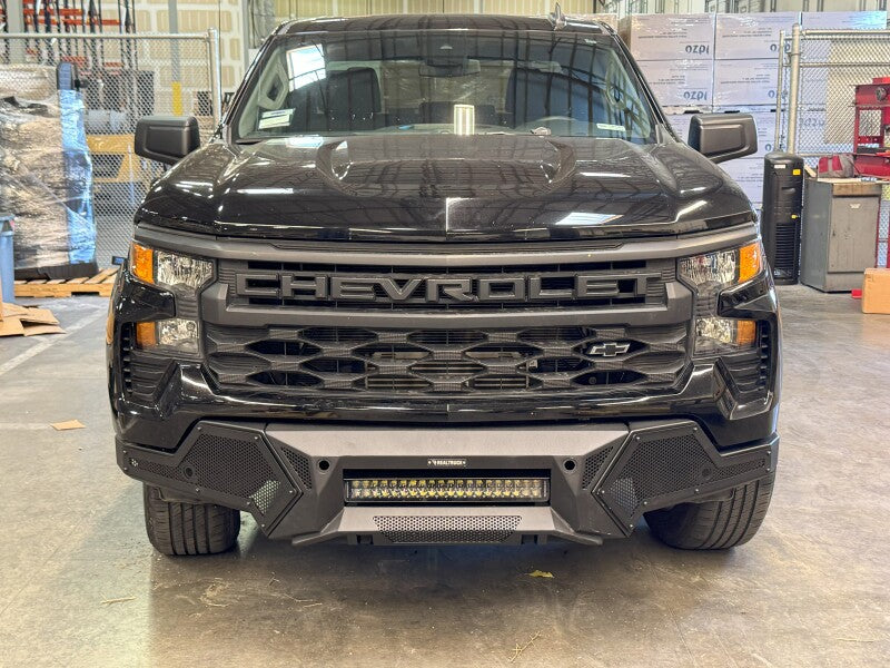 Go Rhino 22-26 GM Silverado/Sierra 1500 Element Front Bumper w/ Fixed Lightbar Mount - Tex. Blk